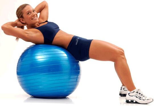 Фитнес-мяч упражнения для похудения